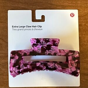 Lululemon Extra Large Claw Hair Clip - Pink Marble